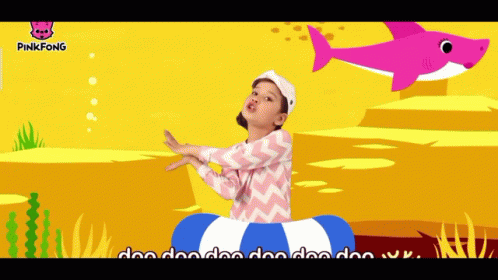 Kid Singing Baby Shark GIF