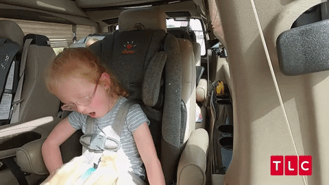 Kid Sleepy No Car Crash GIF