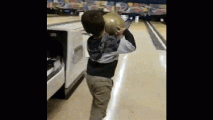 Kid Slide Error Bowling Alley GIF