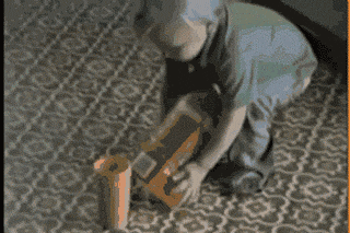 Kid Spills Juice GIF