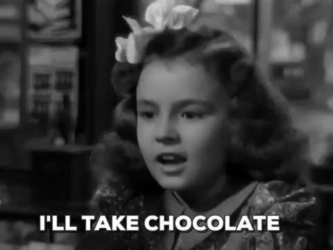 Kid Takes Chocolate Vintage Tv Show GIF