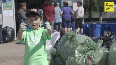Kid Thumbs Up Caring For The Earth GIF