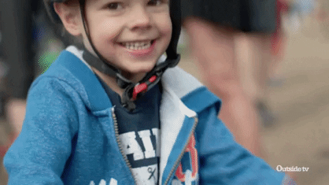 Kid Thumbs Up Doing Sports GIF
