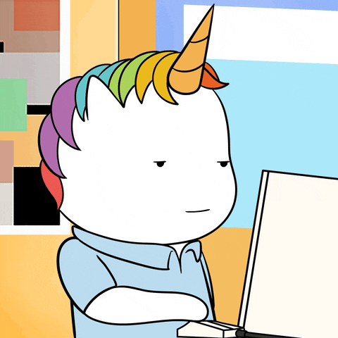 Kid Unicorn Thumbs Up GIF