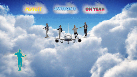 Kids Airplane Just Dance GIF