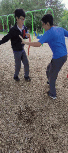 Kids Playing Belt Whipping Loop GIF