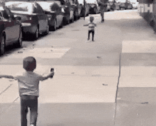 Kids Running Toward Each Other GIF