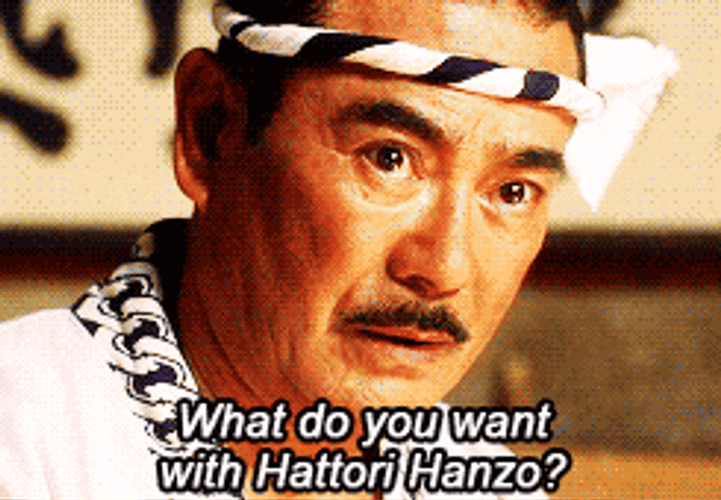 Kill Bill Hattori Hanzo Asking Seriously GIF