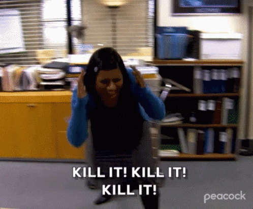 Kill It With Fire Panic In The Office GIF