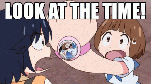 Kill La Kill Look At The Time GIF