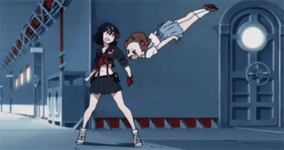 Kill La Kill Ryuko Spinning Mako GIF