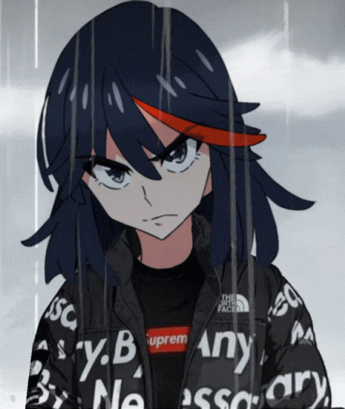 Kill La Kill Ryuko Under The Rain GIF