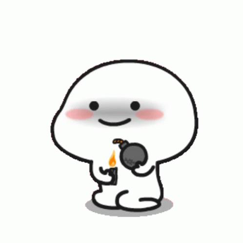 Kill Quby Holding Bomb And Pocket Lighter GIF
