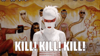 Kill Yolandi Visser With White Body Paint GIF