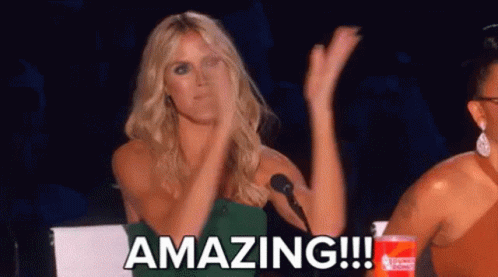 Heidi Klum Clapping Killing It Amazing GIF