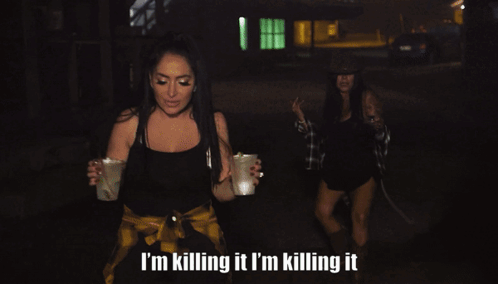 Jersey Shore Drunk Killing It GIF