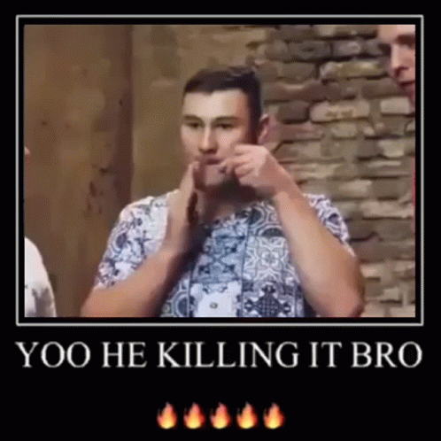 Funny Man Killing It Bro GIF