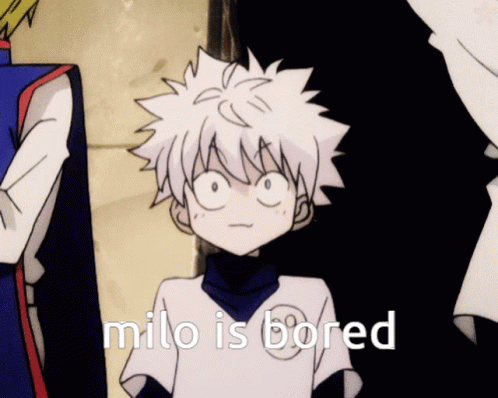 Killua Pfp Milo Is Bored GIF