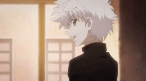Killua Pfp Turning Around GIF