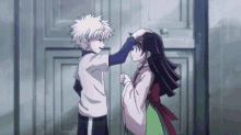 Killua Zoldyck Caressing Someone's Hair GIF