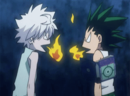 Killua Zoldyck Exhaling Fire GIF