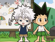 Killua Zoldyck Kissing Gon GIF
