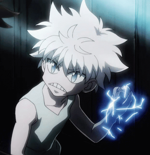 Killua Zoldyck With Lightning On Hand GIF