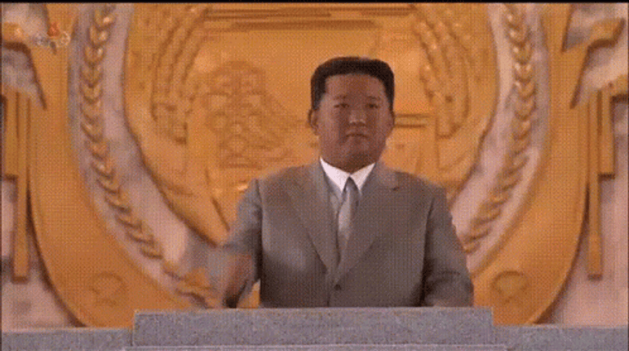 Kim Jong Un Aggressively Pointing GIF