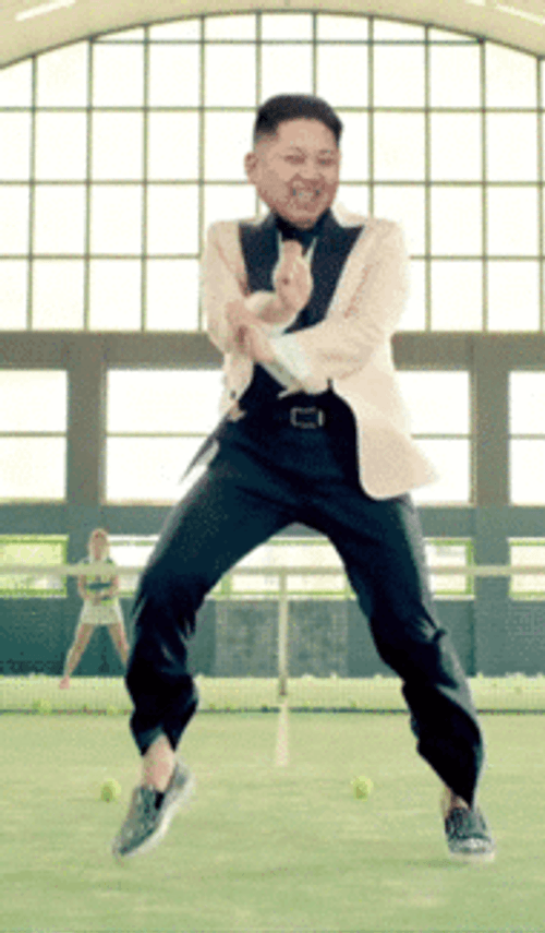 Kim Jong Un Dancing Gangnam Style GIF