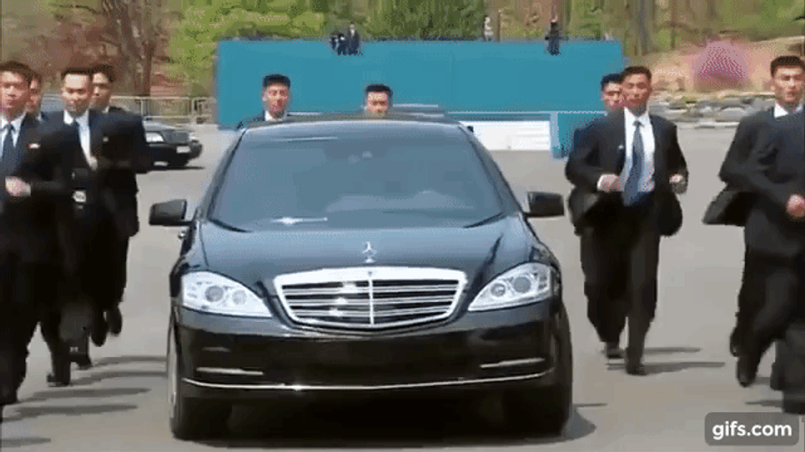 Kim Jong Un Driving Car GIF