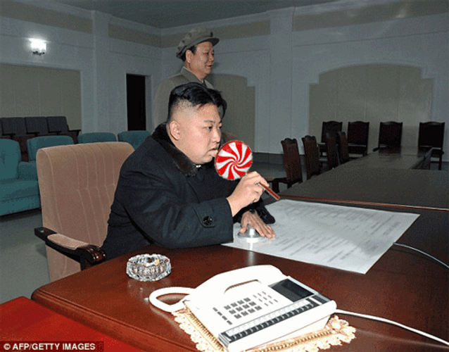 Kim Jong Un Licking Candy GIF