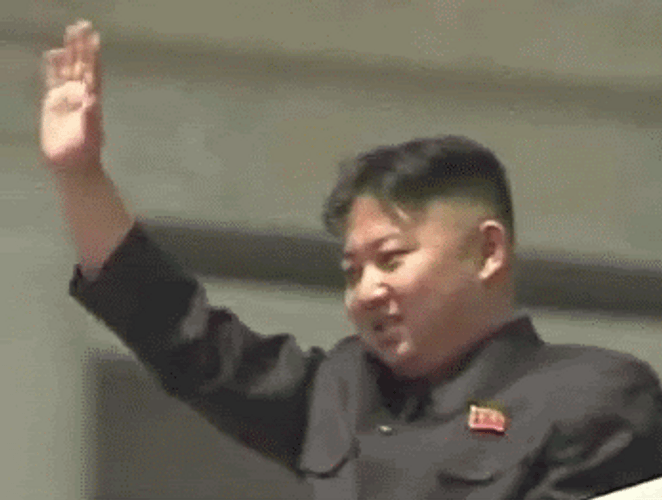 Kim Jong Un Wave Hand GIF
