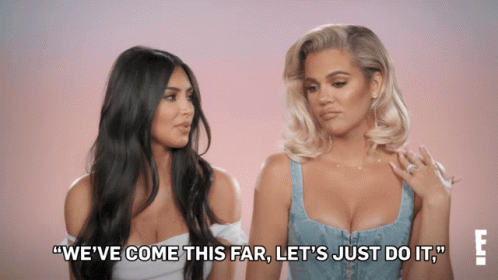 Kim K And Khloe Kardashian GIF