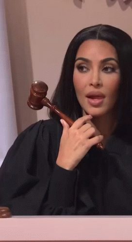 Kim K As Judge GIF