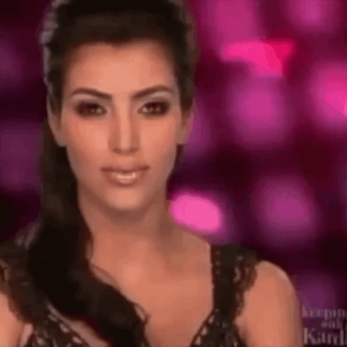 Kim K Beautiful Smile GIF