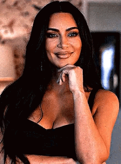 Kim K Beautiful Smile GIF
