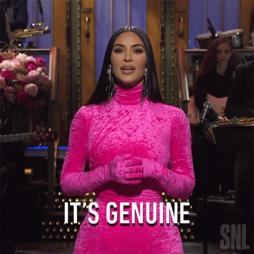 Kim K Its Genuine GIF