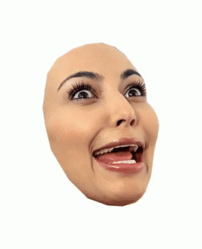Kim K Shocked Face GIF