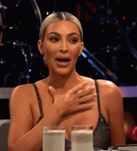 Kim K Shocked Look GIF