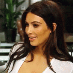 Kim K Shocked Look GIF