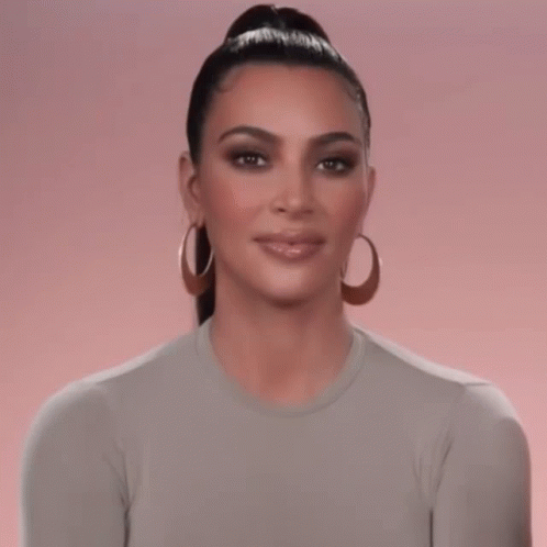 Kim K Soft Smile GIF