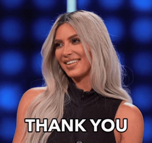 Kim K Thank You GIF