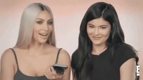 Kim K With Kylie Jenner GIF