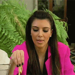 Kim Kardashian Eating GIF
