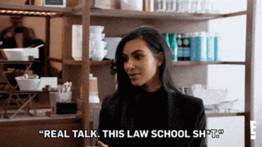 Kim Kardashian Hates Law School GIF