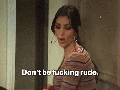 Kim Kardashian Khloe Rude GIF