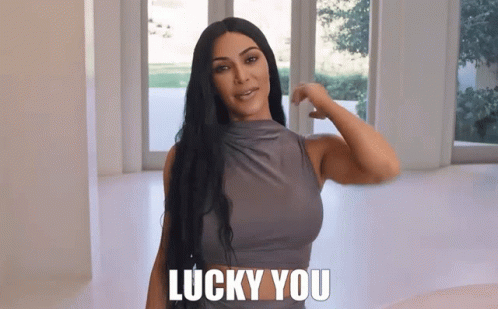 Kim Kardashian Lucky You GIF