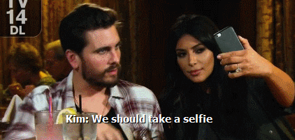 Kim Kardashian Selfie Picture GIF