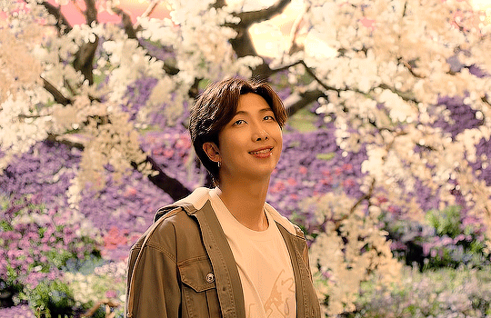 Kim Nam-joon Happy With Nature GIF