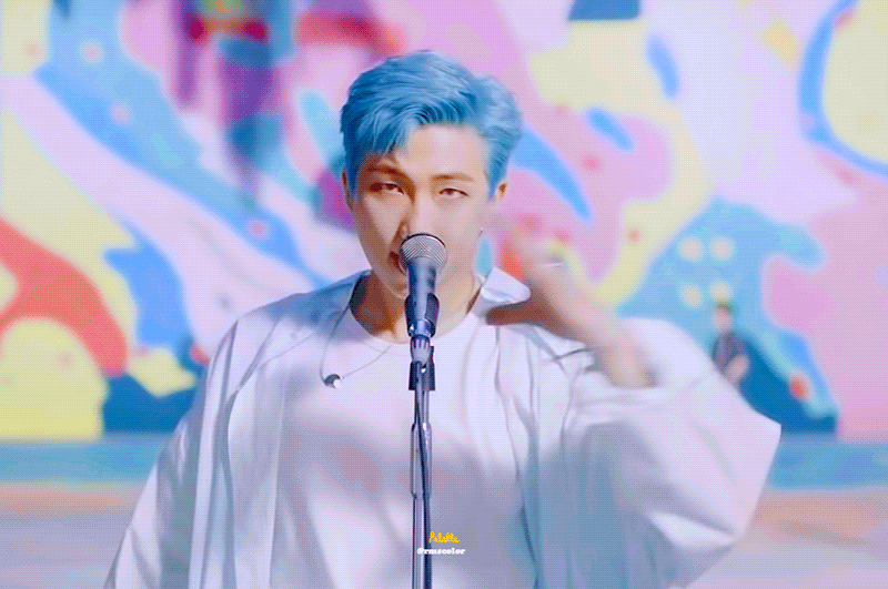 Kim Nam-joon Singing GIF
